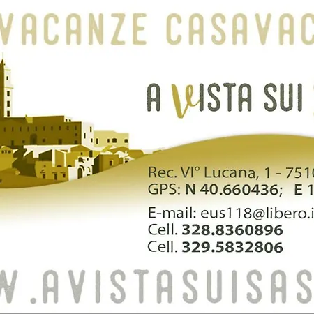 A Vista Sui Sassi - Casa Vacanze * Matera